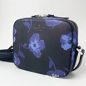 Kate Spade Newbury Lane Cammie Crossbody Bag Cute Tossed Poppies Floral Print